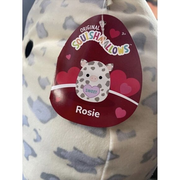 NWT ROSIE The Pig 12" Squishmallow Spotted Valentines 2023 Heart Sweet - Picture 3 of 4